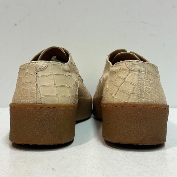 WORN ONCE Dries Van Noten Exotic Print Derby Beige Sneaker Made Italy 44 US 11 D
